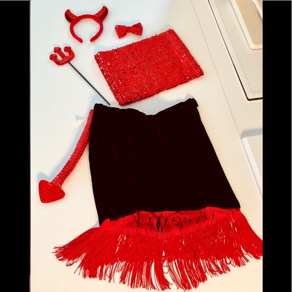 Boston Proper red metallic sequin All elastic tube top x-small - small - Picture 10 of 16